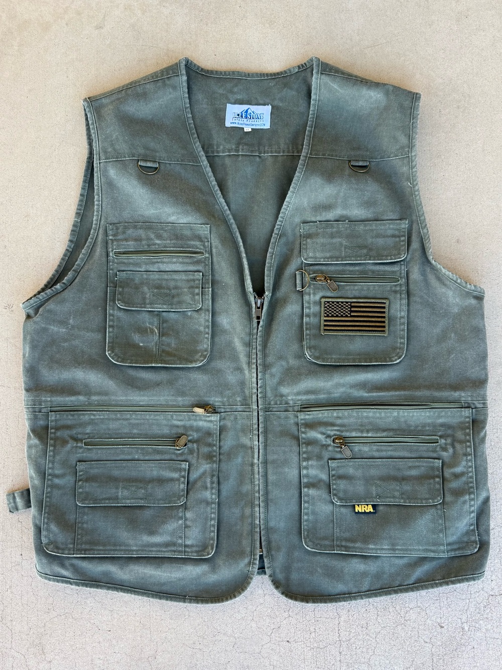 BlueStone NRA Tactical Utility Vest Olive Green – XL
